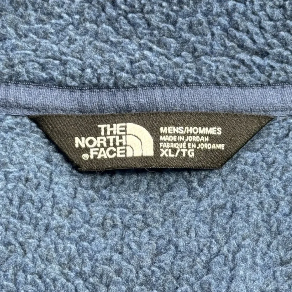 The North Face Gordon Lyons Full Zip Jacket Mens XL Blue Heather Fleece Sweater